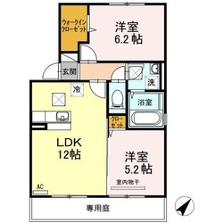 グランディール　ウベの物件間取画像